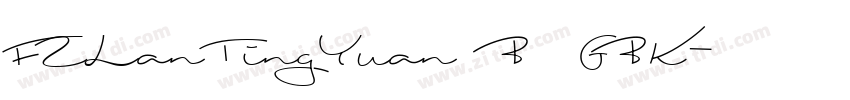 FZLanTingYuan B GBK字体转换